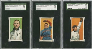 1909-12 T206 and T207 Graded Tobacco Lot (5)    